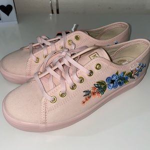 Rifle Paper Co. Floral Embroidered Keds